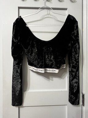 Victoria's Secret velvet crop top